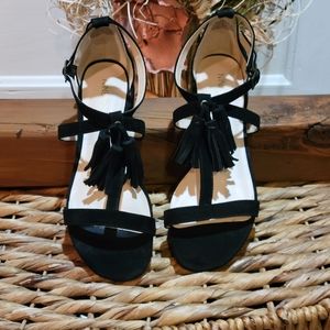 Nine West Suede Tassel Sandal